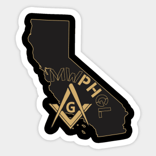 MWPHGLCA - Black & Gold Sticker